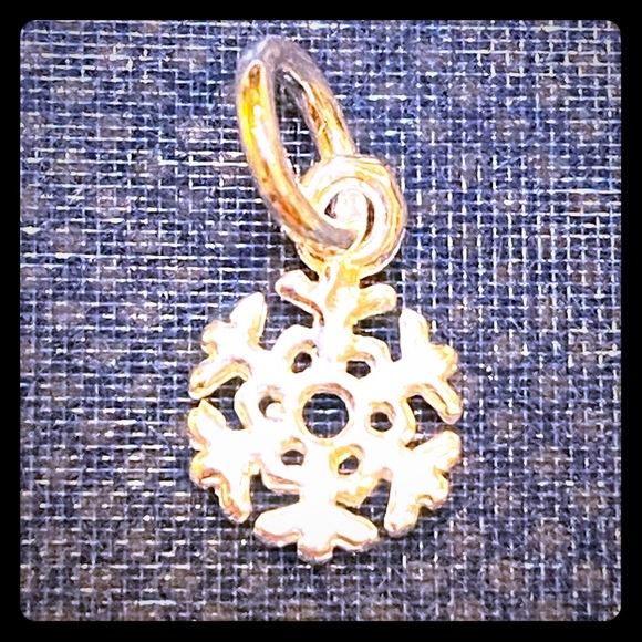 Snowflake Sterling silver Charm - Picture 1 of 7